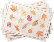 Set di tovaglie in cotone 100% per 4 placemats per tavola da pranzo (33 cm x 48 cm)