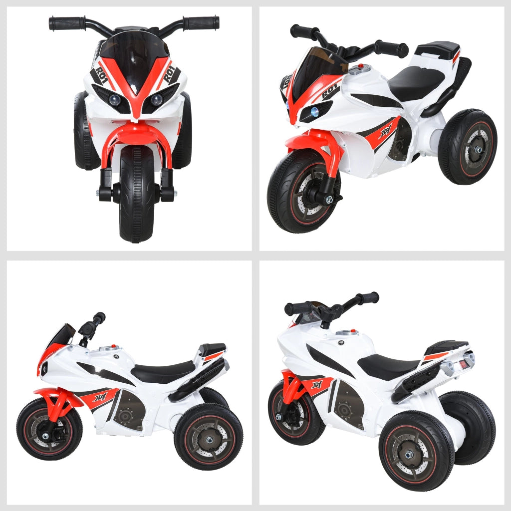 Moto Cavalcabile per Bambini   Bianco e Rosso