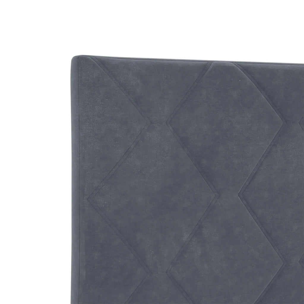 Letto box spring con materasso Grigio Scuro 90 x 190 cm Velluto 3455019