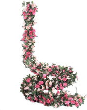 Decorazione - Slinga di fiori rosse in stile artistico 245 metri - Sfondo per camera da letto per matrimoni