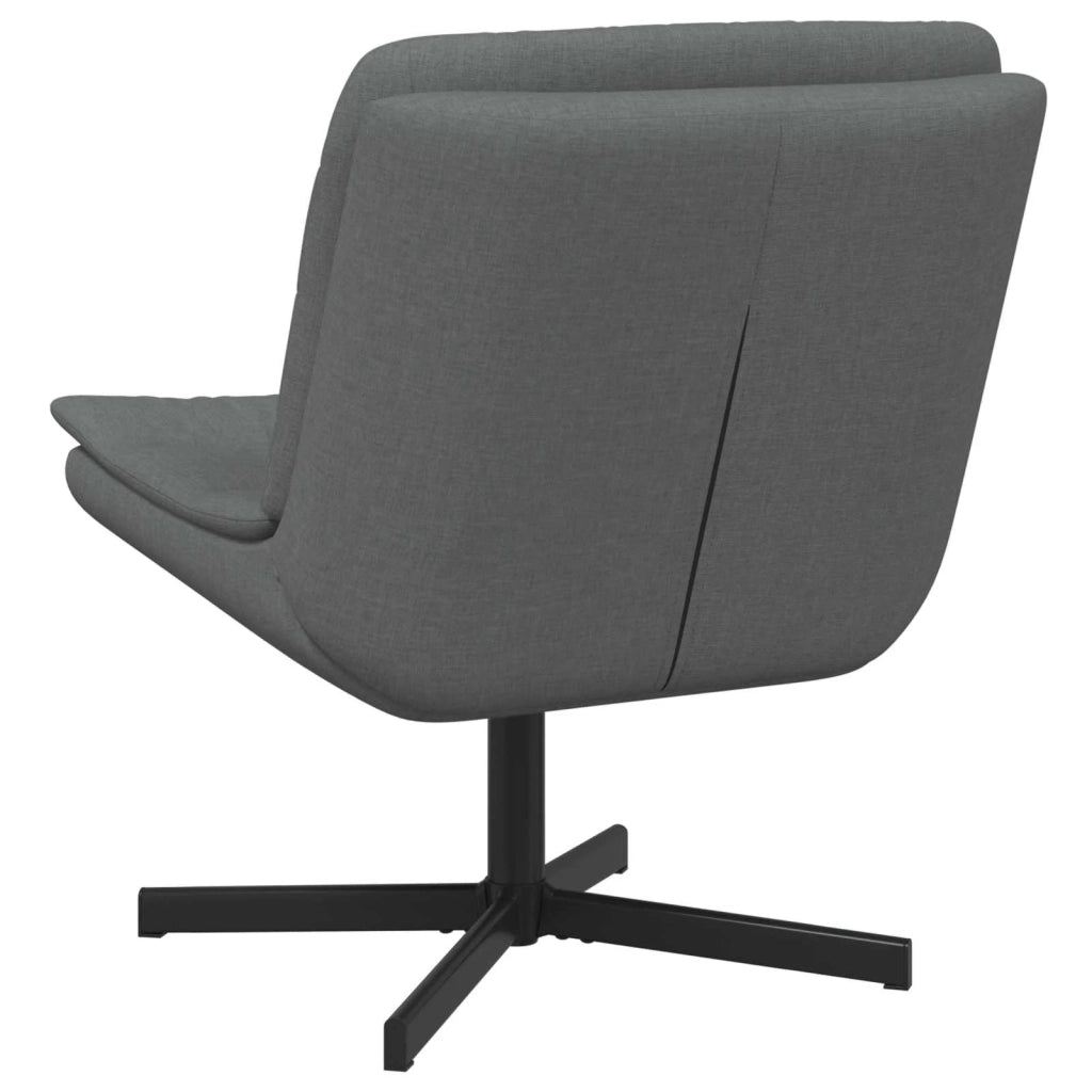 Sedia girevole Grigio scuro 63 x 75 x 76 cm Tessuto 42007351
