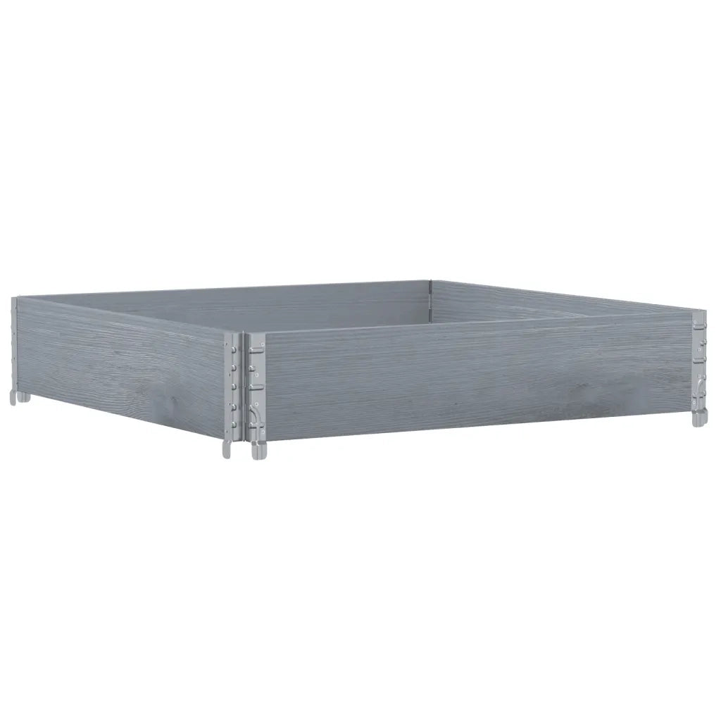Paretale per Pallet Grigio 100x100 cm in Legno Massello di Pino CFW5766274