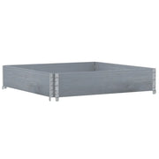 Paretale per Pallet Grigio 100x100 cm in Legno Massello di Pino CFW5766274