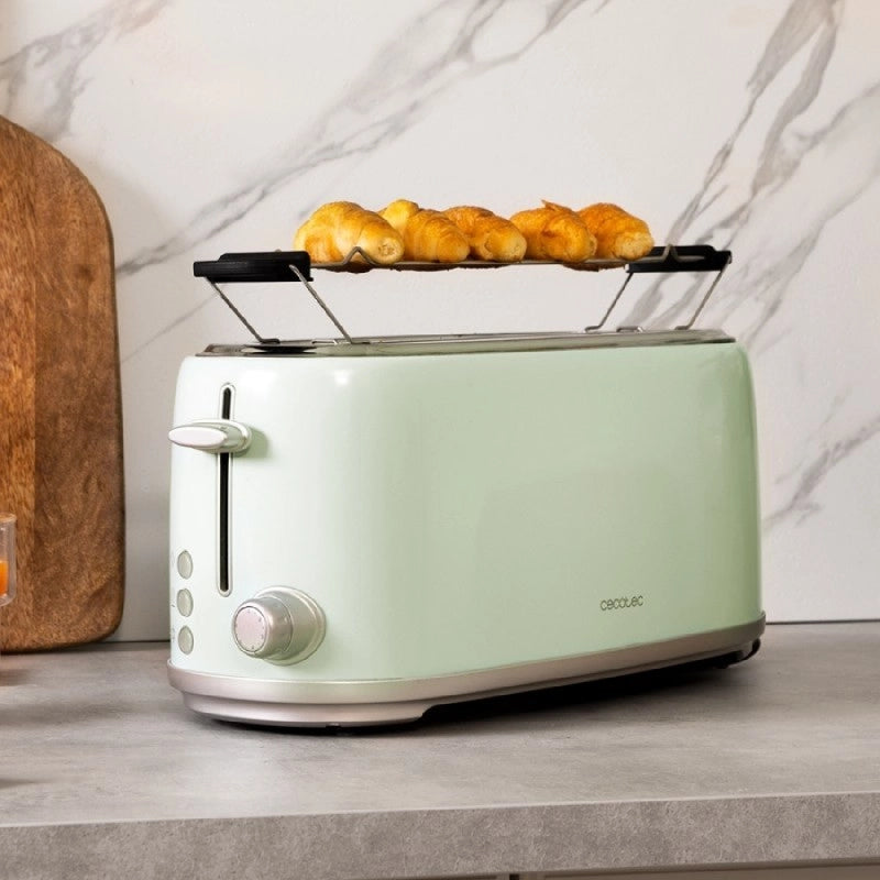 CECOTEC 03231 - Tostapane verticale Toast&Taste 1600 Retro Double Green