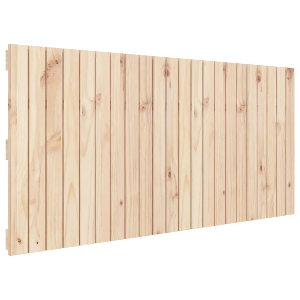 Testiera da Parete 140x3x60 cm in Legno Massello di Pino