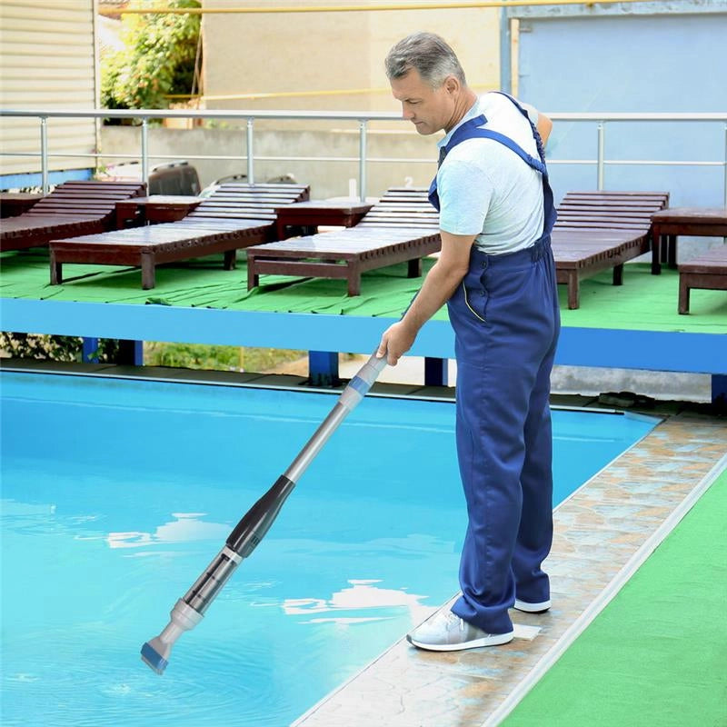 ASPIRAPOLVERE PER PISCINA CORDLESS CON ASTA A 3 LIVELLI,Ø6X106-162 CM
