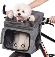 Porta cane - Porta cane per bicicletta - Porta cane per bicicletta con cane davanti - Carrello per cane da trainare davanti - Carrello per cane da trainare davanti elettrico