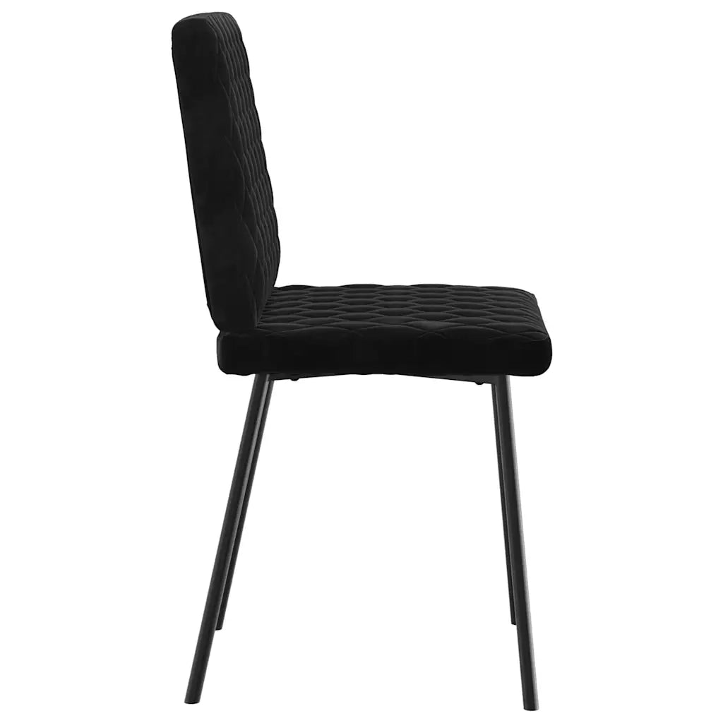 Sedie da Pranzo 2 pz Nere in Velluto 4101109