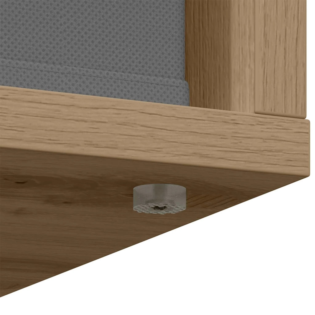 Credenza con cassetto Rovere artigianale 25,5 x 22 x 69,5 cm