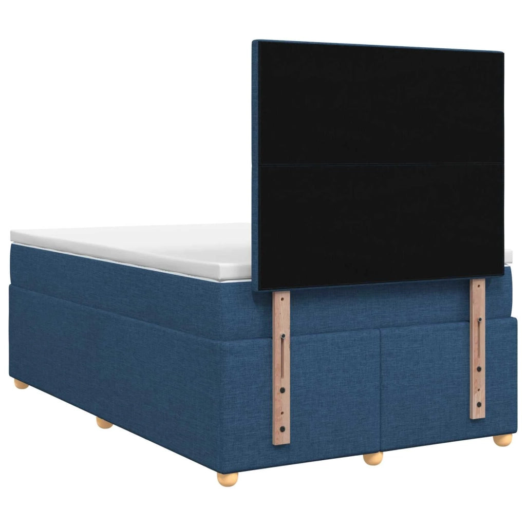 Letto box spring con materasso Blu 120 x 190 cm Tessuto 3453850