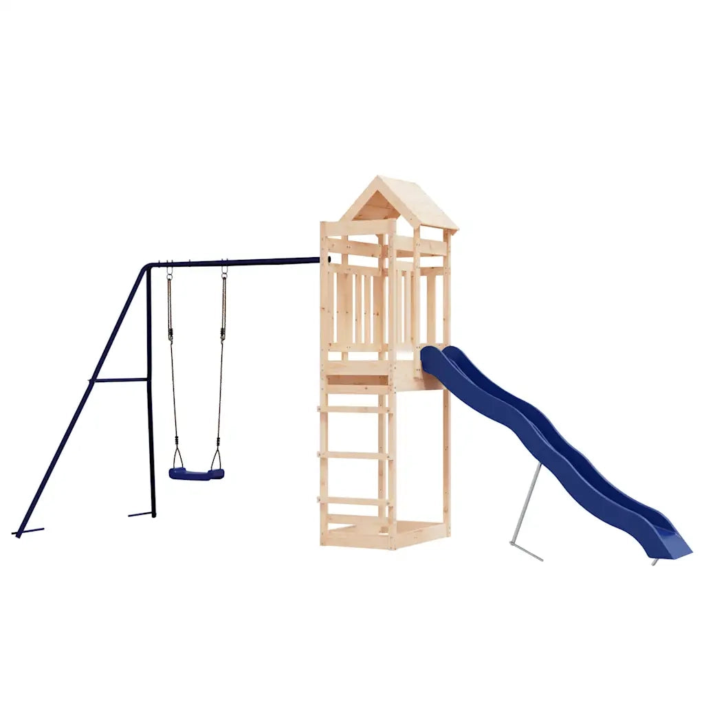 Set da Gioco da Esterno in Legno Massello di Pino 3156961