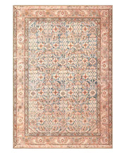 Tappeto arredo casa ORIENTAL HERAT AZZURRO CREMA cm.160x230 riproduzione disegno persiano classico in stile vintage. Tappeto lavabile per salotto, soggiorno, camera da letto.