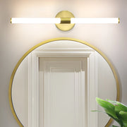 ZMH Lampada da specchio LED a Parete 8W Oro 60 cm 4000K Luce Neutra Moderna IP44 per Armadio Cantina Cucina Corridoio