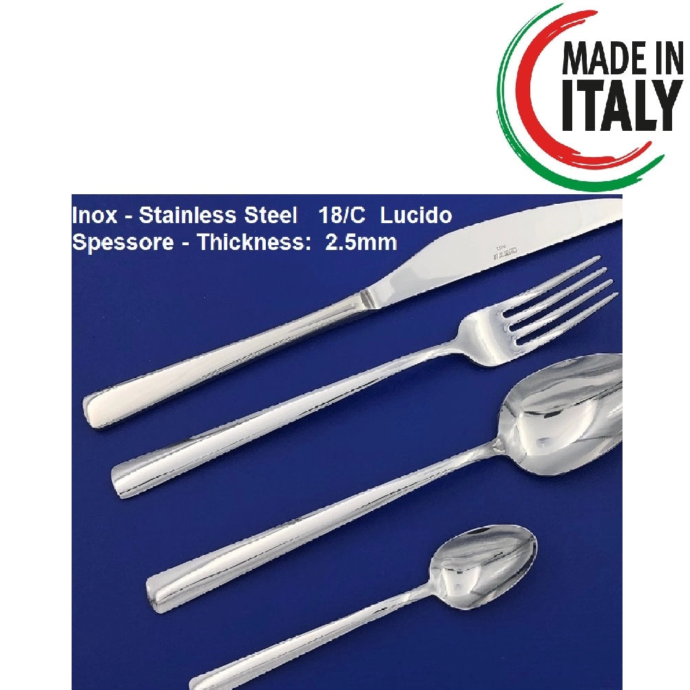 Cucchiaino Caffè 12pz in Acciaio Inox 18/C Lucido Spessore 2.5mm uso Professionale
