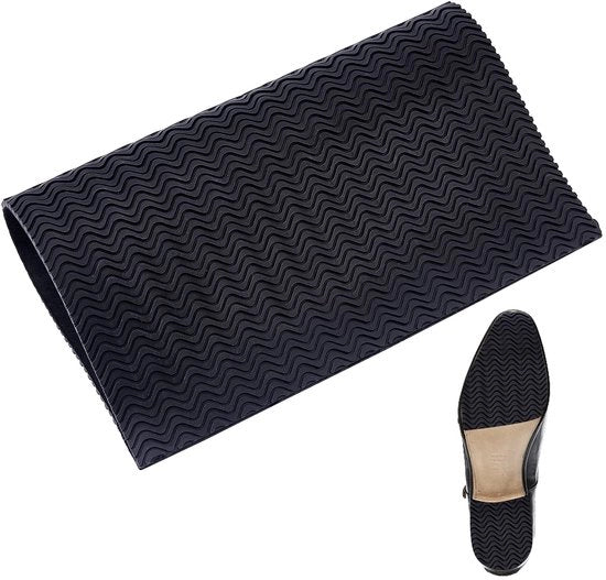 Sostituti per Scarpe con Piastra Antiscivolo in Gomma 3 mm - Piastra di Supporto - Piastra per Hilo - Sostituzione per Uomo/Donna - Nero