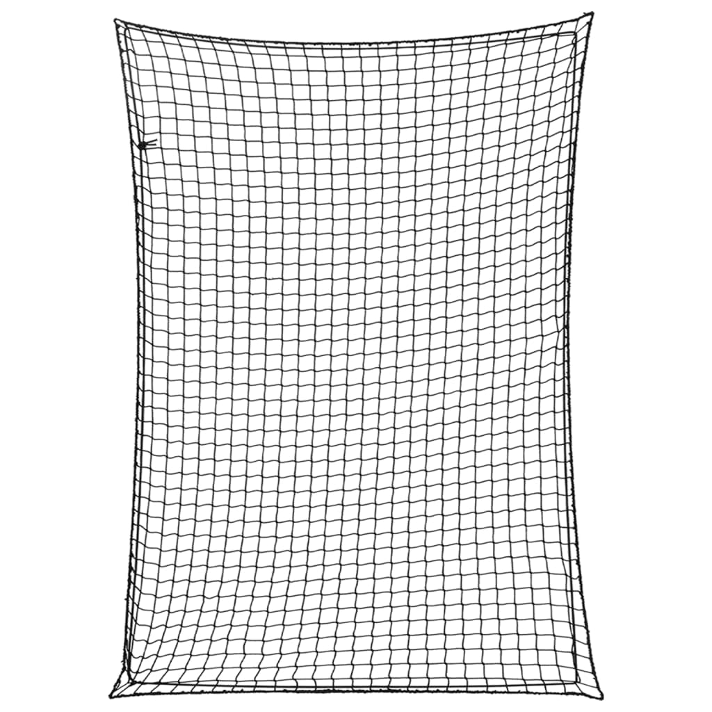 Rete per rimorchio telo di fissaggio del carico portapacchi con corda elastica 3,5 x 2,5 m PP nero 02_0042204