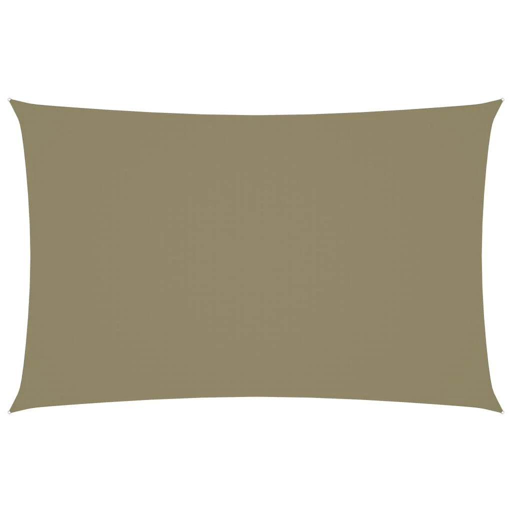 Vela ombreggiante/ombrellone rettangolare 2 x 5 m in tessuto Oxford beige 02_0009630