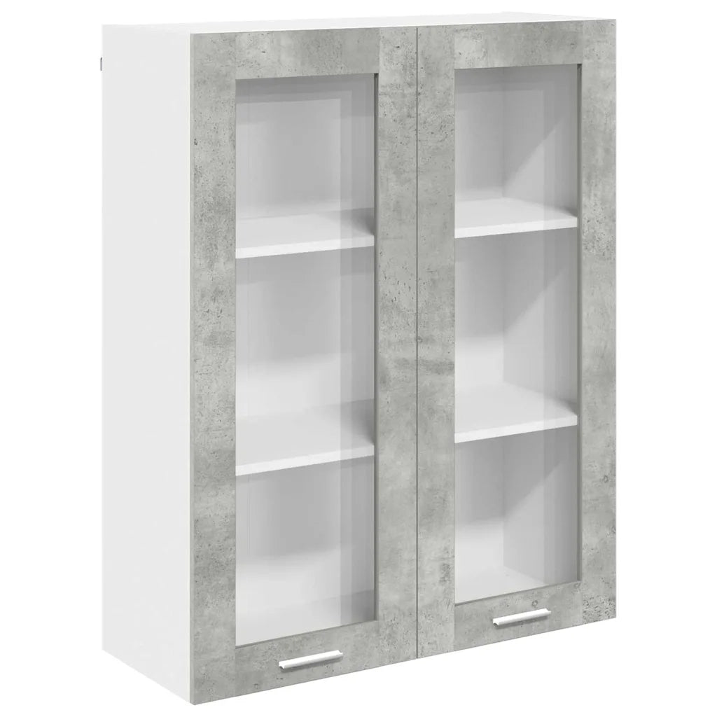 Armadio pensile con porta Grigio cemento 80 x 31 x 100 cm 884397