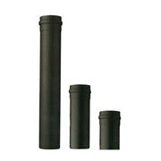 TUBO PER STUFA A PELLET H  50 CM D 12 CM NERO OPACO- 1,0 pz