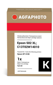 ORIGINAL Agfa Photo Cartuccia d'inchiostro nero APET502XLBD ~550 Seiten 9,2ml
