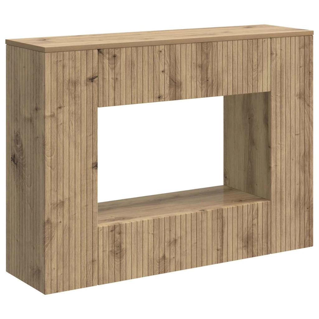 Tavolo consolle Rigato Rovere Artigianale 101 x 29 x 74 cm