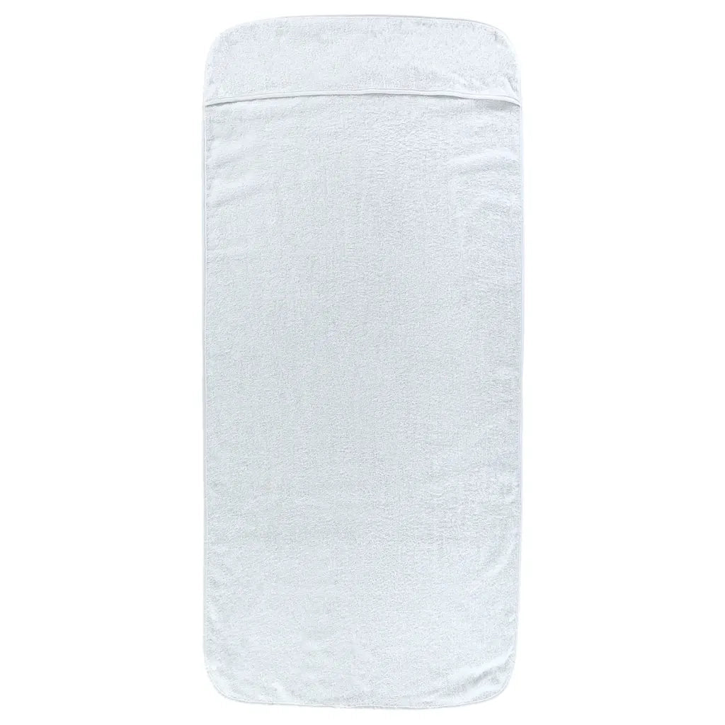 Asciugamani da Spiaggia 4 pz Bianchi 60x135 cm Tessuto 400 GSM 3157050