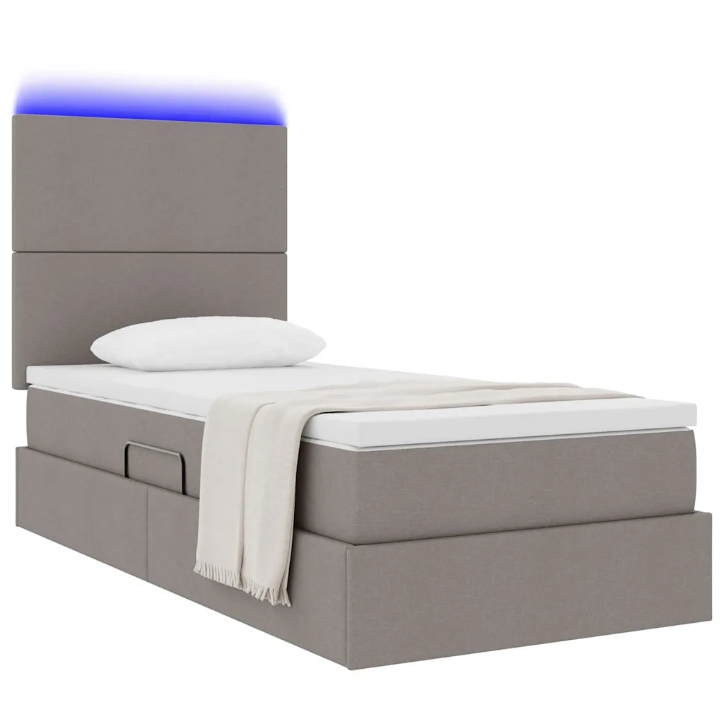 Letto con contenitore e LED Talpa 100 x 200 cm Poliestere
