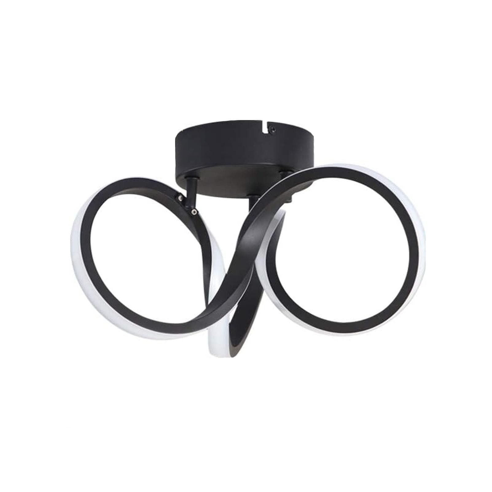ZMH Lampada da soffitto plafoniera LED moderna 31cm alluminio per interni soggiorno camera letto
