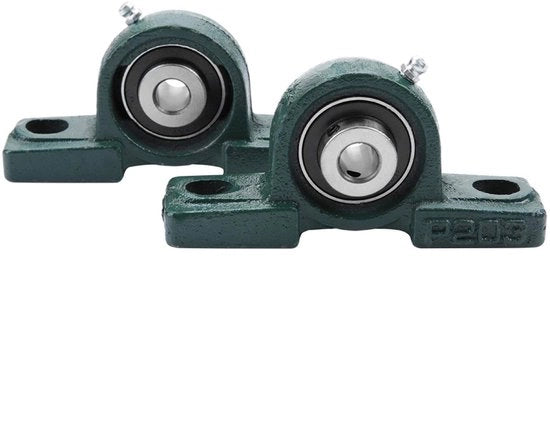 2 pezzi UCP204 Blocco di supporto inferiore con sedile 20 mm - Rullo sferico