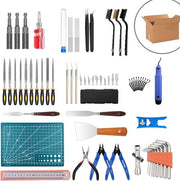 Accessori per stampante 3D, set di 73 accessori per stampante 3D con set di pulizia orale, set di rimozione di difetti, set di rimozione, pinza, tenaglia e molti altri.