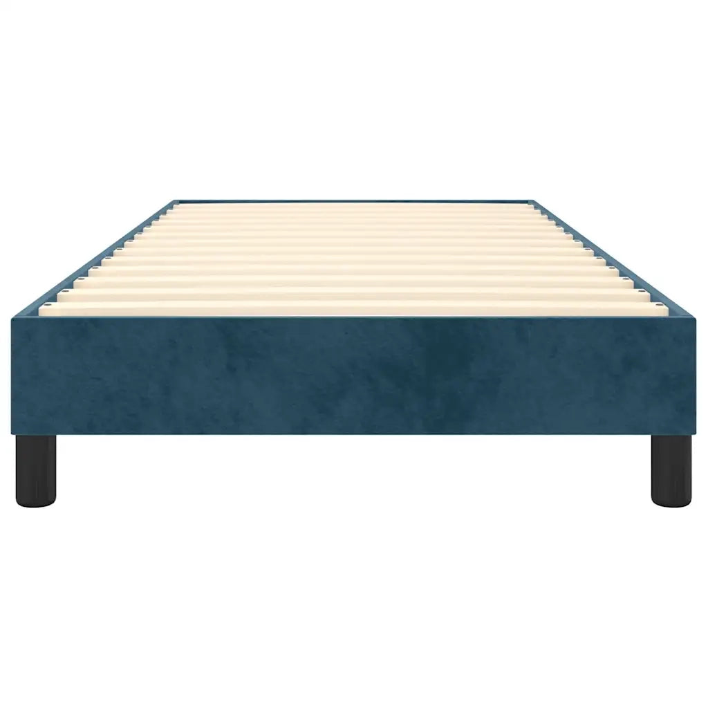 Struttura Letto a Rete a Molle Blu Scuro 90x200 cm in Velluto 3120752