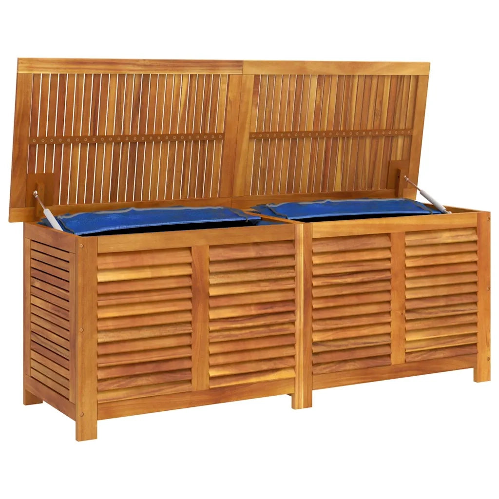 Contenitore Giardino con Feritoia 150x50x56cm Massello Acacia 365842