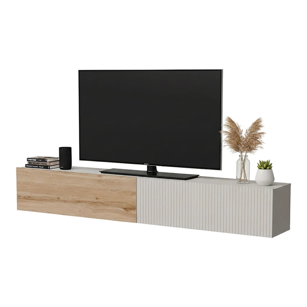 Mobile porta TV Sindia, Beige e Rovere