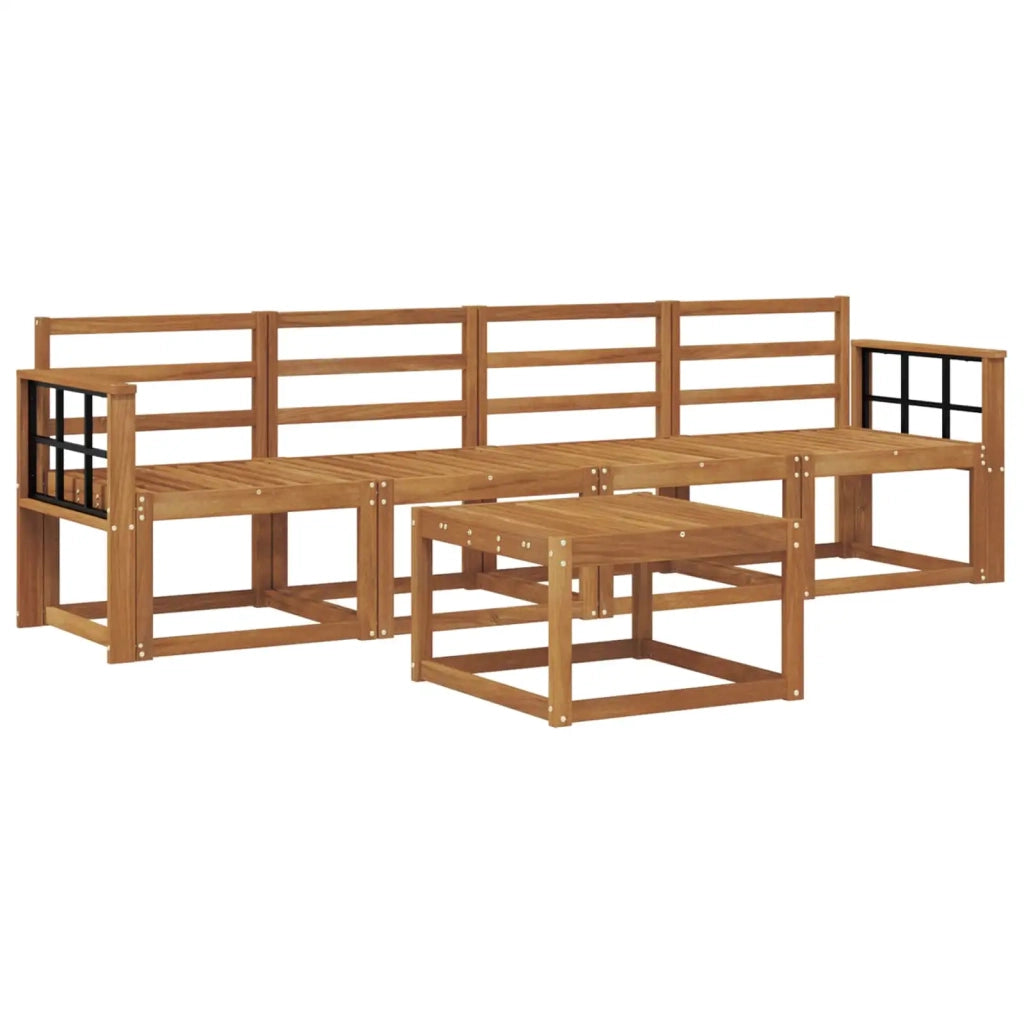 Set di divani da esterno 5 pcs Naturale