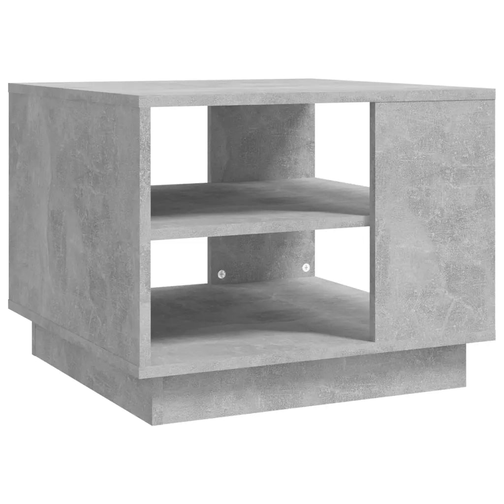 Tavolino da Salotto Grigio Cemento 55x55x43 cm in Truciolato 810293