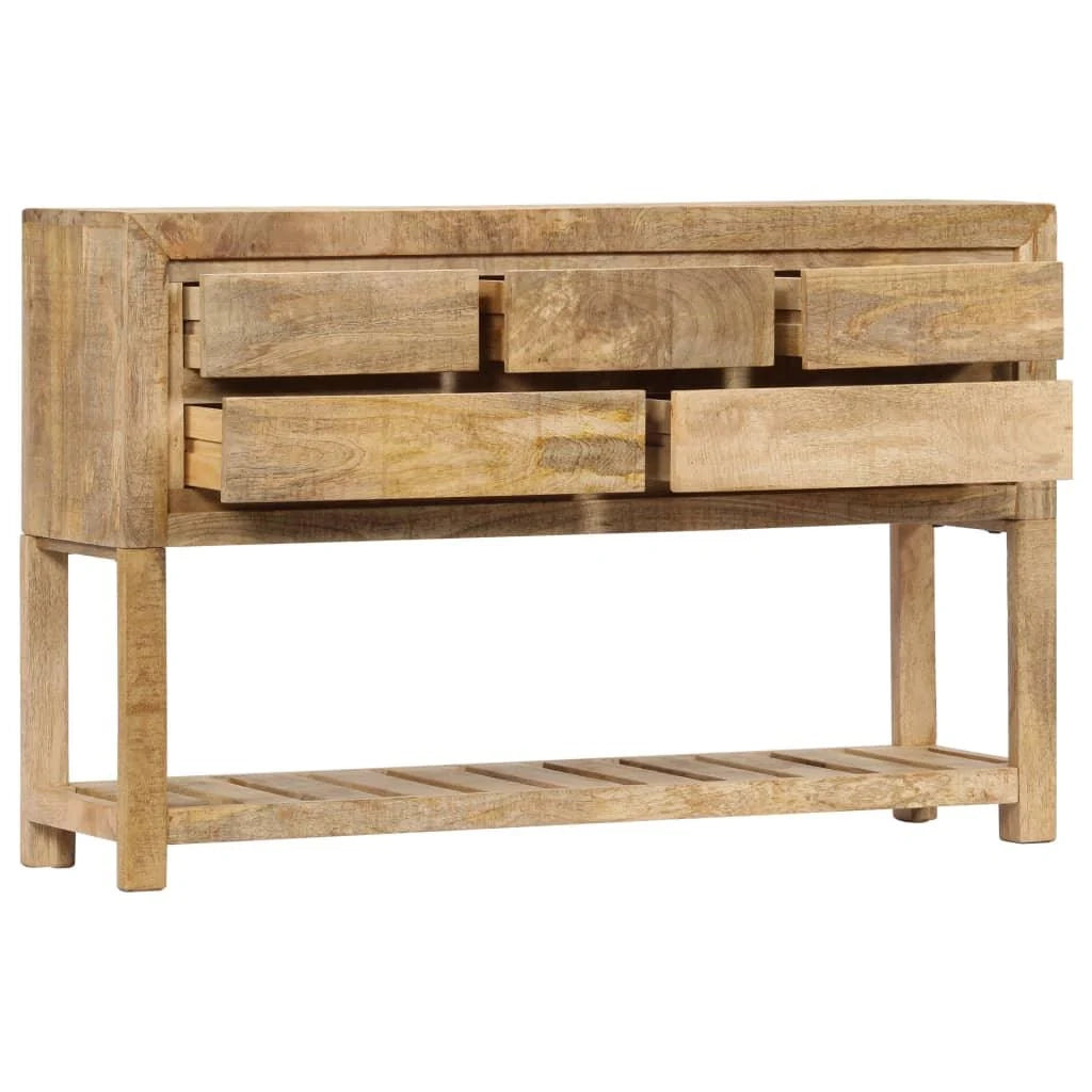 Buffet credenza mobiletto consolle mobile contenitore 120 cm legno massello di mango 4402254