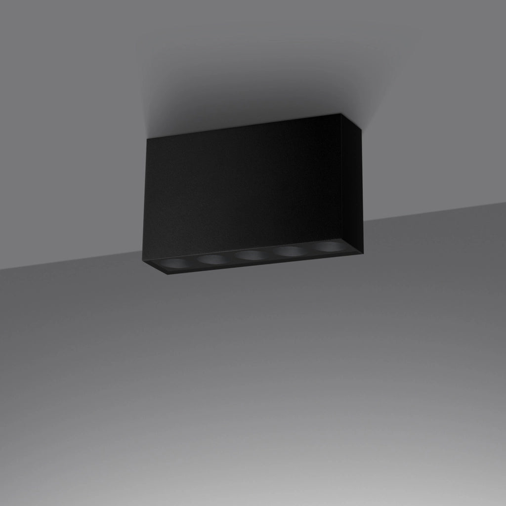 Spot soffitto rettangolare nero LED 11W 4000K Solana