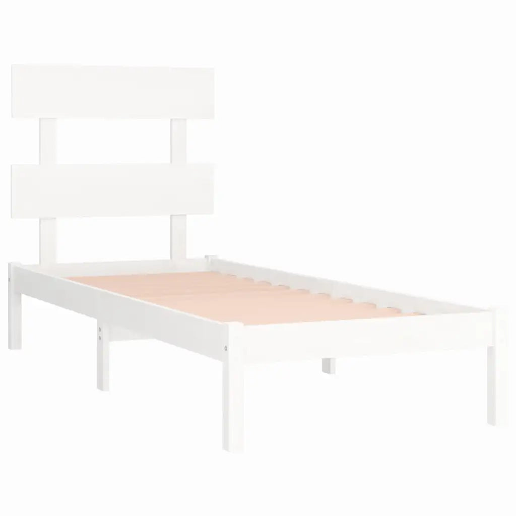 Giroletto Bianco in Legno Massello 90x190 cm 3FT6 Single cod mxl 64047