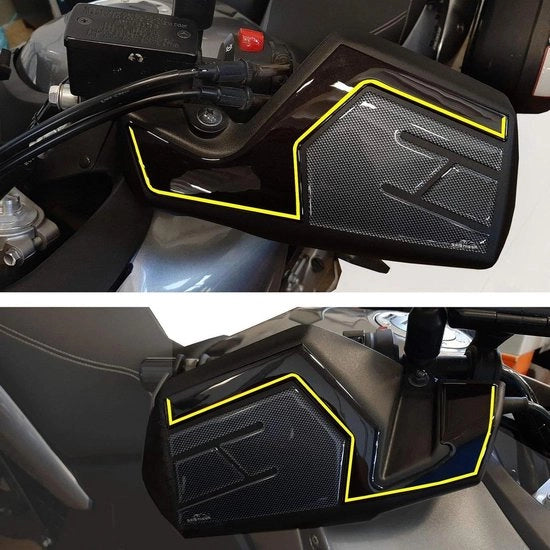 Sticker 3D per V-Strom 650 (2017-2021) Protezione Manubri con Fibra di Carbonio Made in Italy