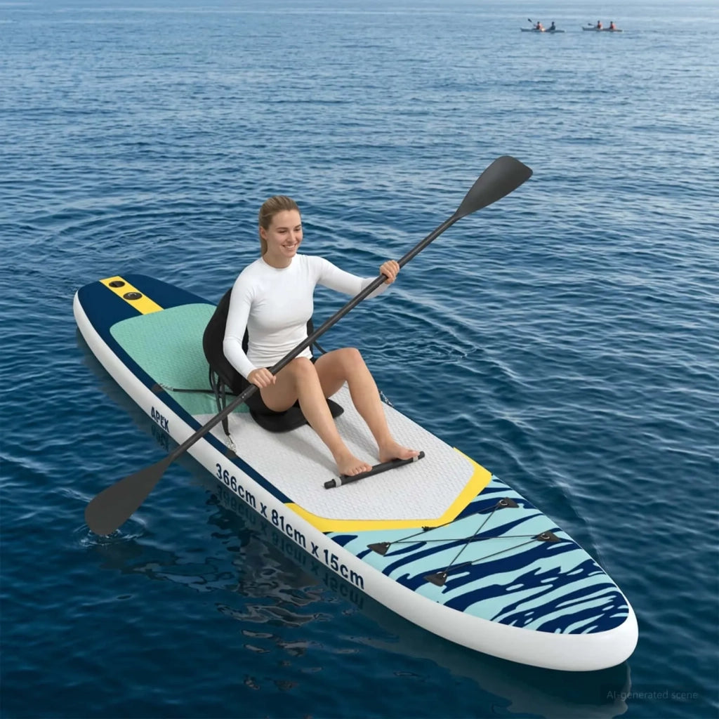 SUP Board con Seggiolino 2-in-1 APEX 366 x 81 x 15 cm Blu per 42039135