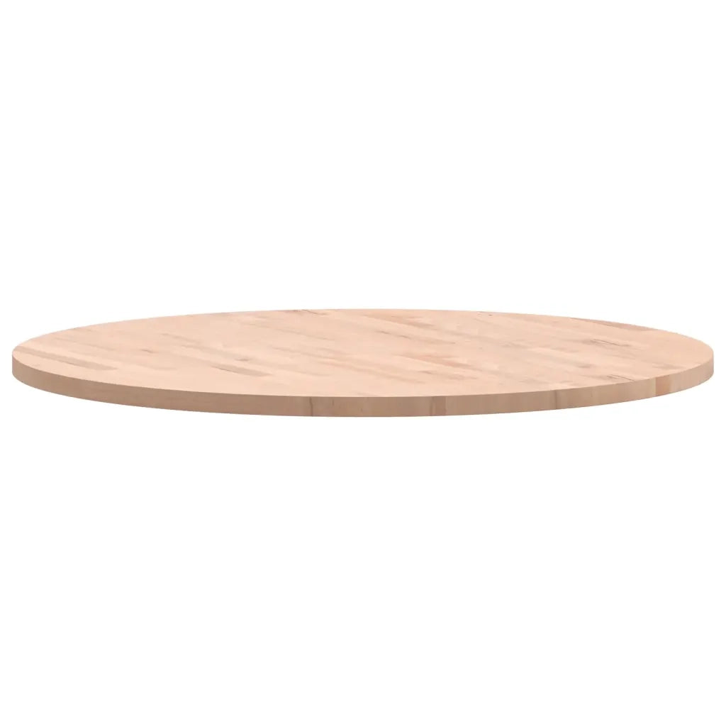 Piano per Tavolo Ø90x2,5 cm Rotondo in Legno Massello di Faggio 355919