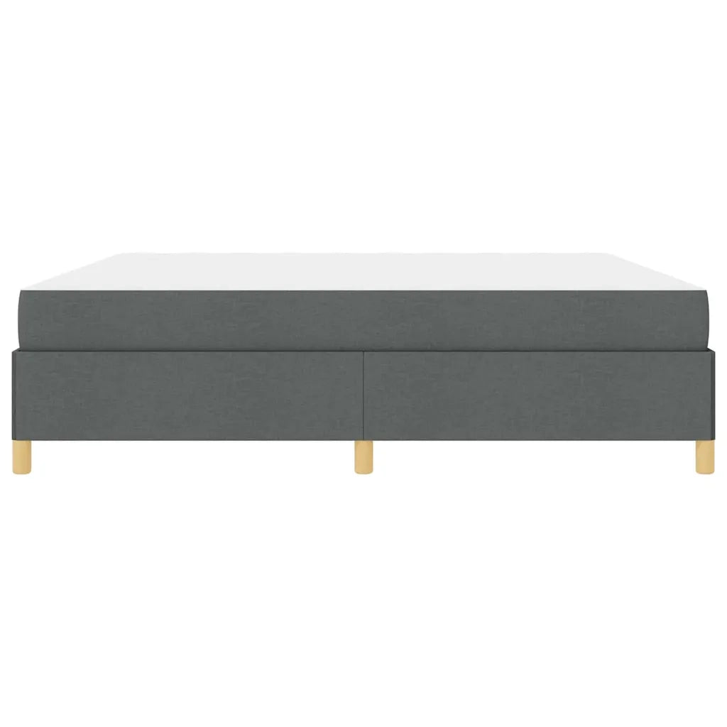 Struttura del letto Grigio scuro 200 x 200 cm Tessuto 3398963