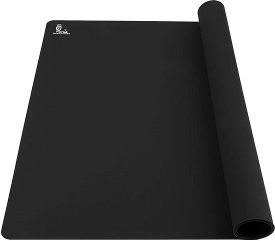 Mat di silicone antiaderente acqua - dimensioni extra grandi - anti-slip - termoresistente - mat di isolamento - nero - 40 x 60 cm - mat per tavolo da cucina - mat per tavolo da pranzo