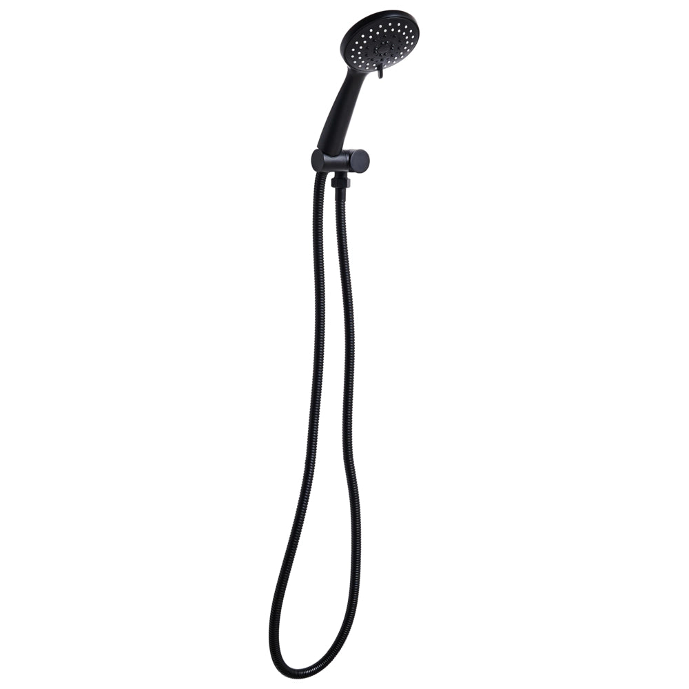 Set doccia con tubo flessibile 3 modalità di spruzzo Metallo nero stile moderno