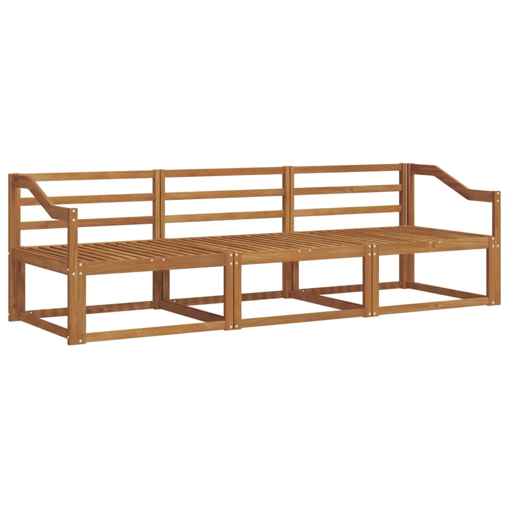 Set di divani da esterno 3 pcs Naturale