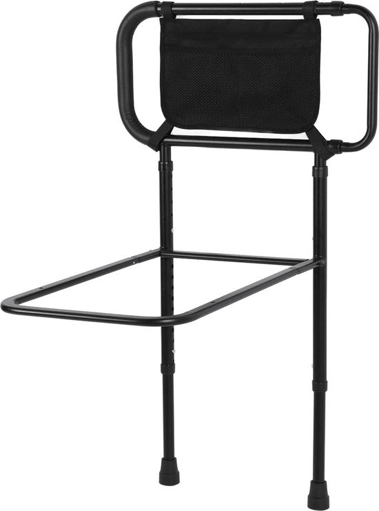 Sostegno per alzarsi - Letto ad altezza regolabile per anziani e adulti - Maniglia regolabile in altezza con cassetto di stoccaggio - Accesso facile