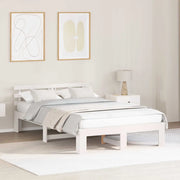 Struttura del letto Bianco 120 x 200 cm Pino massello 872612