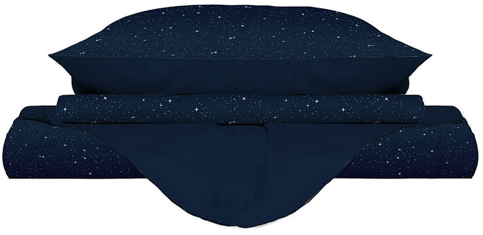 Copripiumino Matrimoniale con Federe Stampato Stars