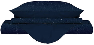 Copripiumino 1 Piazza e Mezzo con Federe Stampato Stars