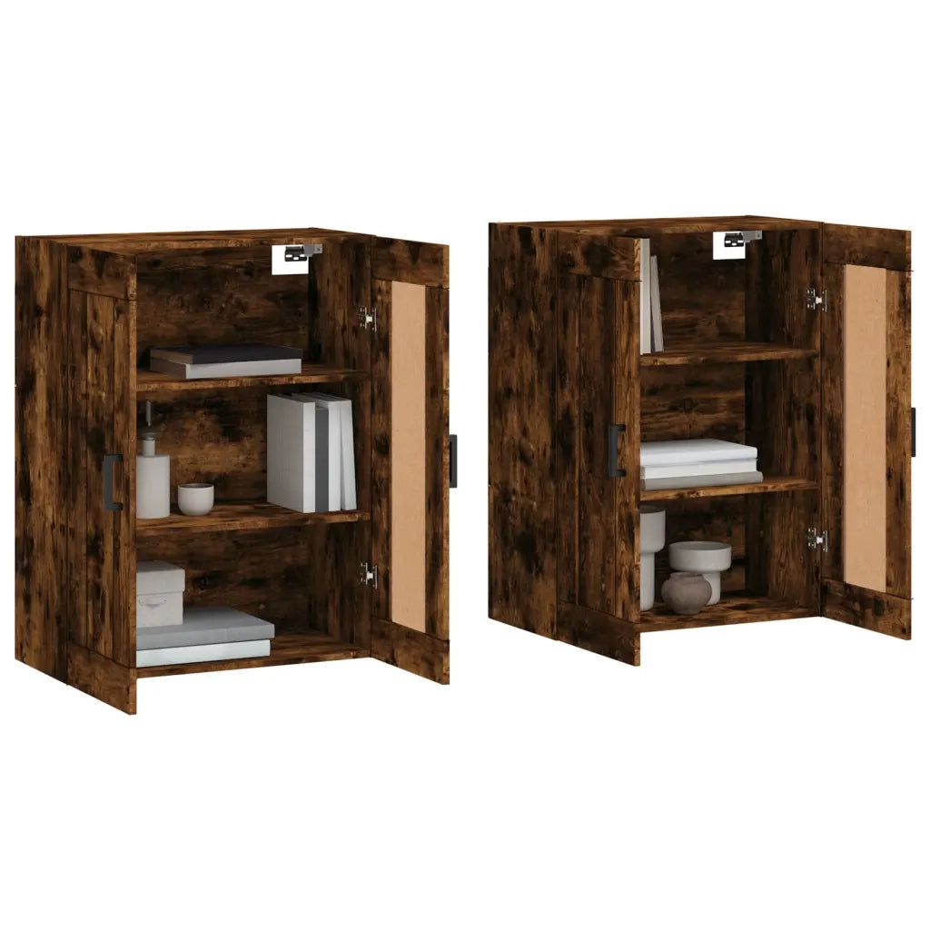 Armadietti a Parete 2 pz Rovere Fumo in Legno Multistrato CFW8481335